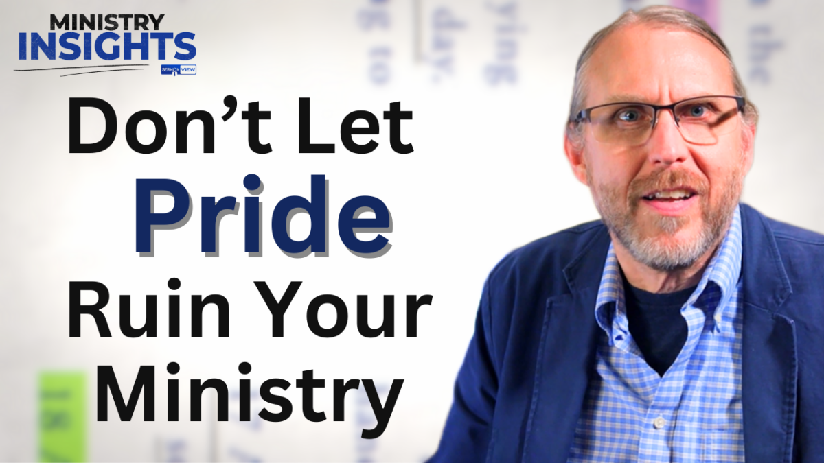 Don't let pride ruin you ministry